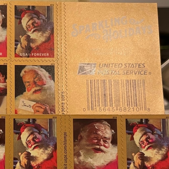 Santa Clause Booklet of 20 - MNH Sparkling Holidays - Picture 2 of 4